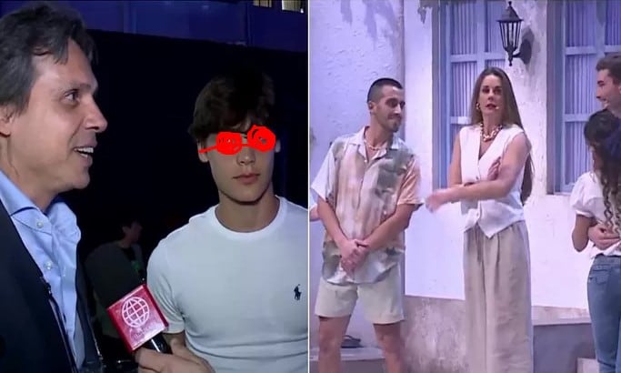 Hijo de Rebeca Escribens aparece por primera vez en televisión y hace una inesperada confesión sobre su futuro artístico. Captura: América TV.