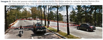El informe indicó que el mantenimiento del tramo carretero corresponde al CIV por medio de Covial y pidió corregir las causas del deterioro vinculadas con humedad y filtraciones.
