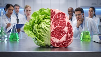Crean una lechuga que puede generar una proteína de la carne: cómo funciona