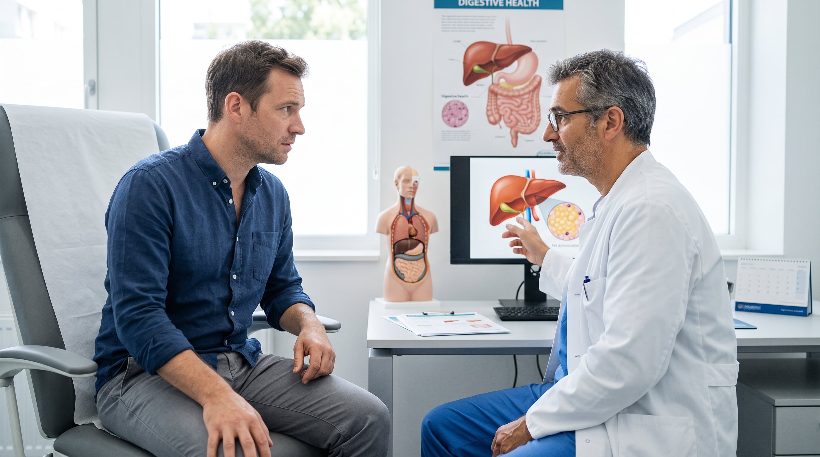 Un estudio sobre 2.395 adultos con MASLD halló que la diabetes tipo 2 y la predisposición genética se asocian con cirrosis por hígado graso antes de los 50 años. (Imagen Ilustrativa Infobae)