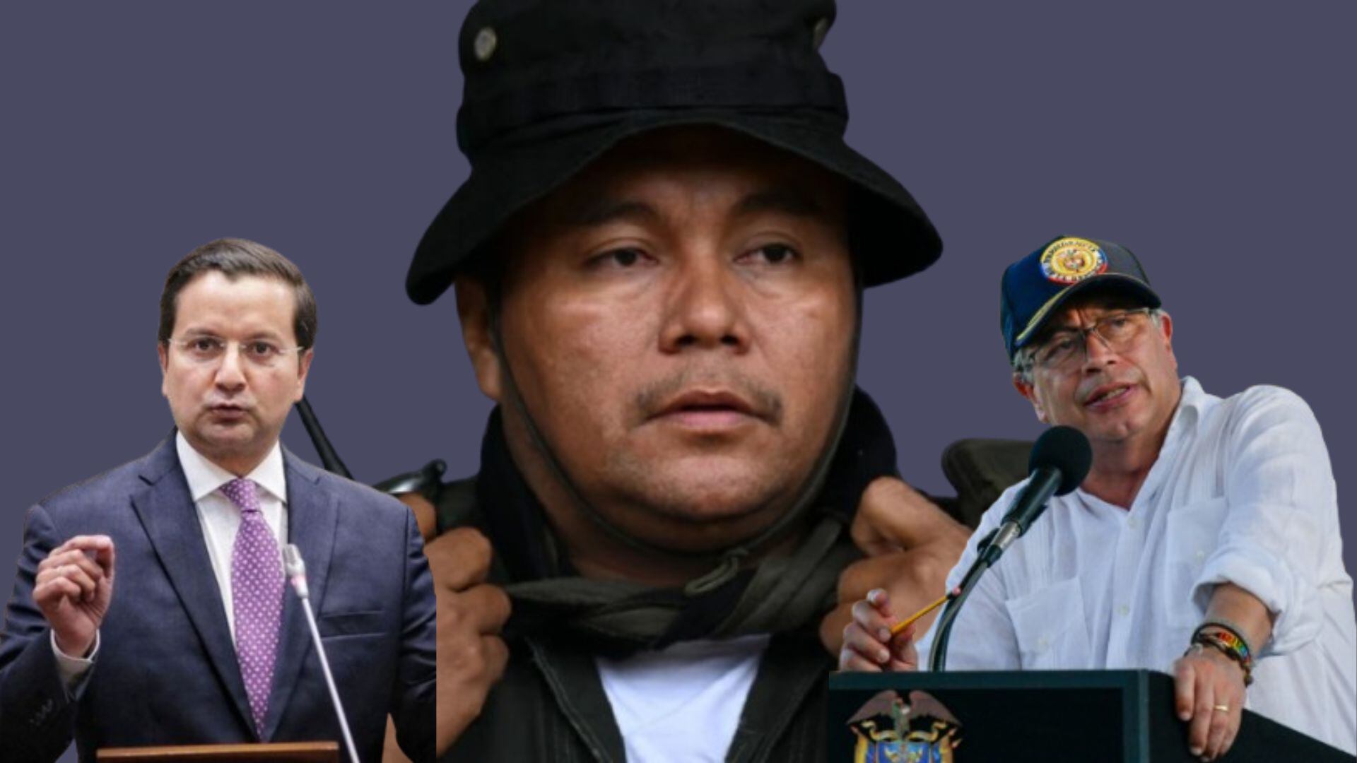 Las revelaciones sobre presuntos acercamientos entre disidencias y funcionarios desataron un duro cruce político entre Luna y el Gobierno. - crédito Colprensa y Presidencia