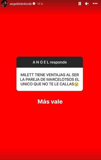 La dura respuesta de Ángel