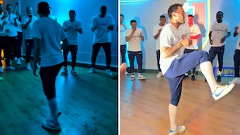 Una figura del Inter imitó a Michael Jackson en medio de los festejos por el título de la Serie A y causó furor
