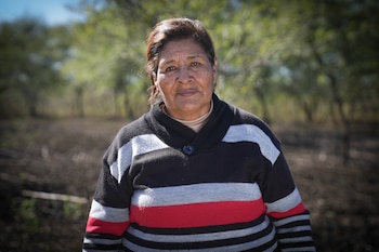 Gregoria sabe que el monte es su lugar en el mundo, y busca cómo reforestar para mantener el ecosistema y abastecimiento en Vinalito