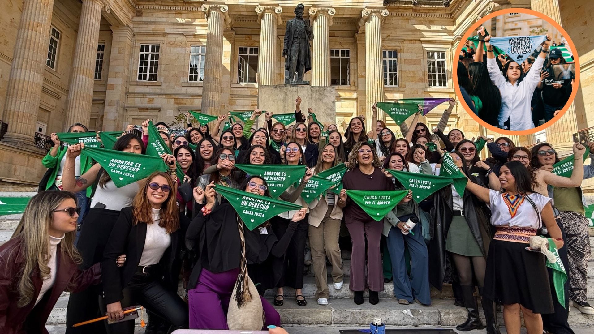 La congresista Carol Borda alzó una pañoleta provida en plantón en defensa del aborto en el Congreso y desató una oleada de críticas de sus colegas: “Nunca había visto algo tan bajo”