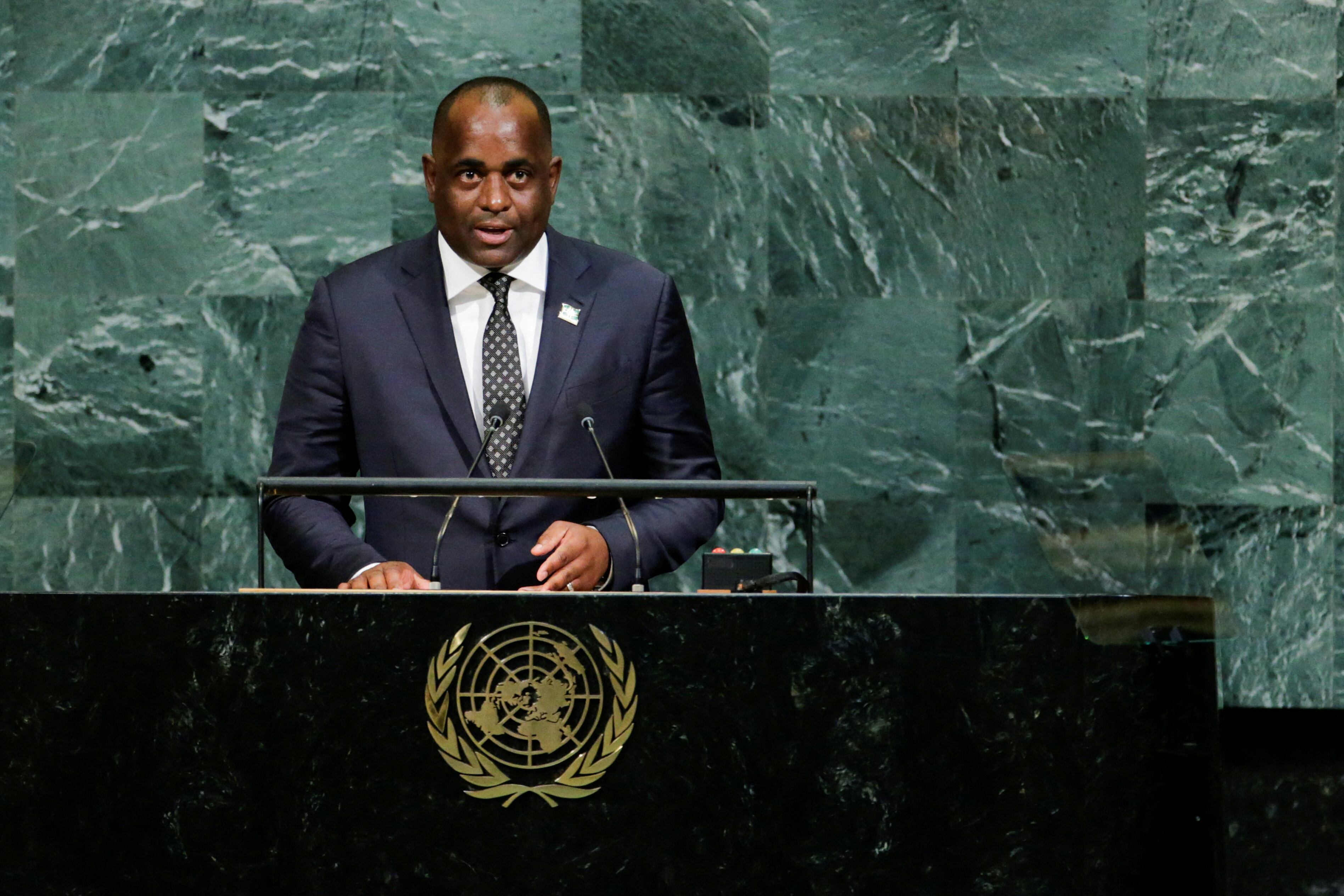 Roosevelt Skerrit valoró la presencia de Rubio como gesto de apertura al diálogo (Reuters)