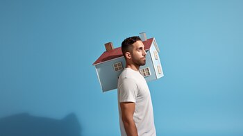 Un hombre soporta el peso