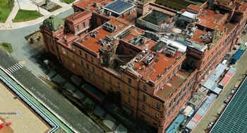 La vista aérea de Casa