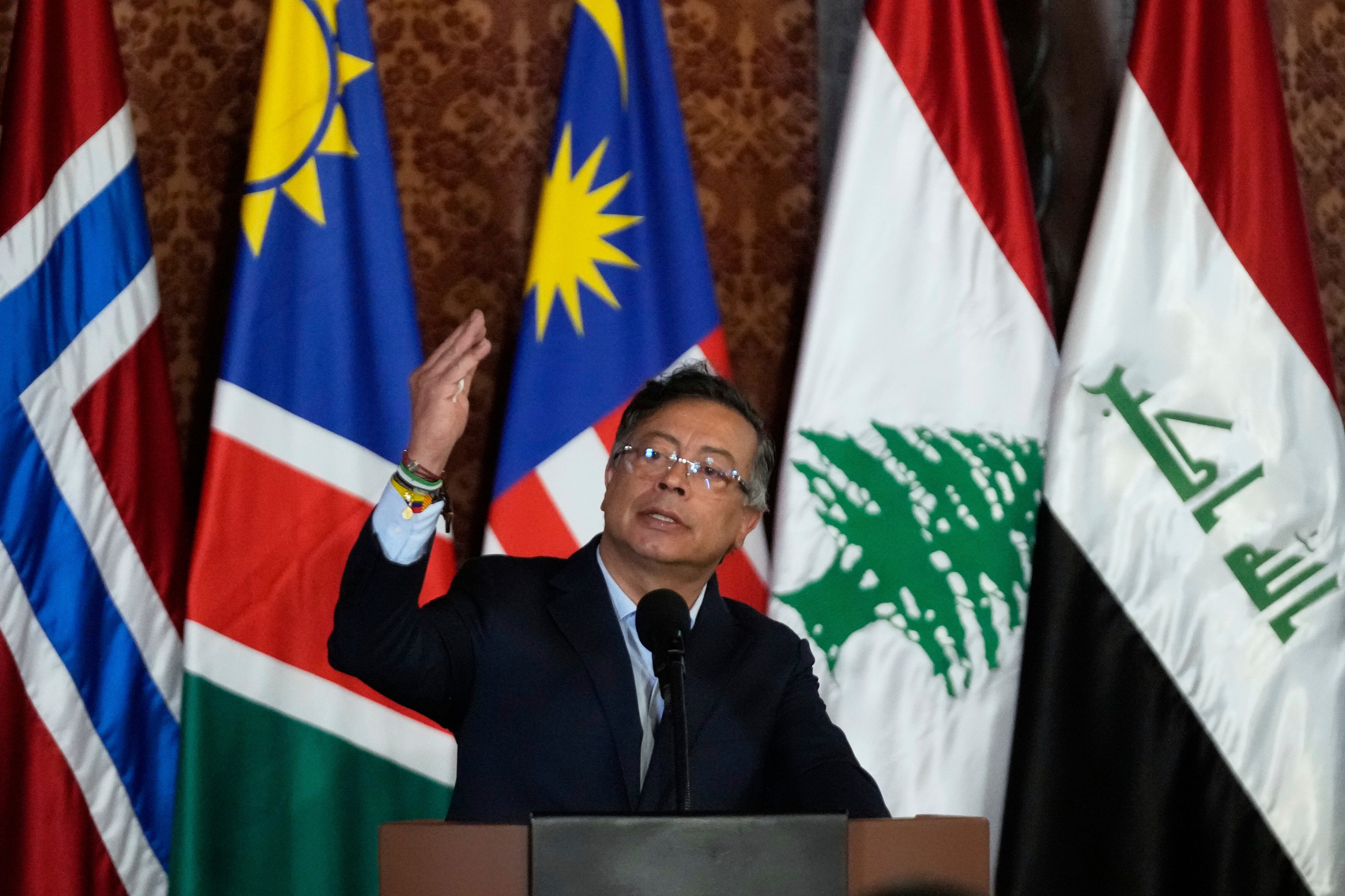 Gustavo Petro confirmó que Colombia tiene la disposición a unirse a la nueva fuerza internacional en Haití - crédito Fernando Vergara/AP