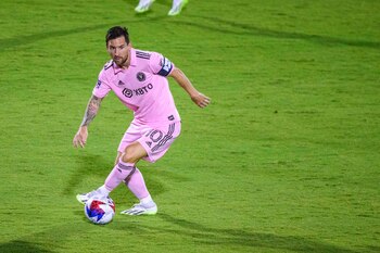 Messi, en acción, en su brillante duelo ante FC Dallas (Jerome Miron-USA TODAY Sports)