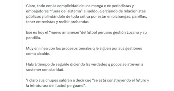 Eddie Fleischman afirmó que Agustín Lozano está protegido por algunos periodistas.