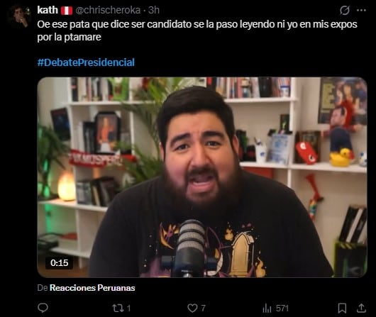 Debate presidencial EN VIVO: lo más viral en redes tras los momentos más polémicos. Captura: X.