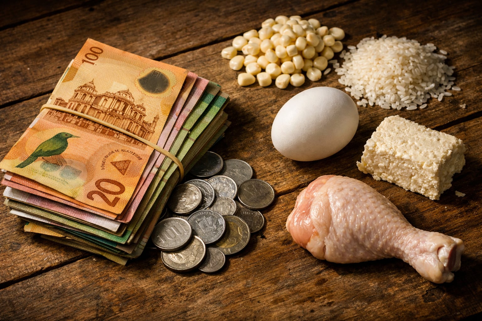 El alza de precios obligó a las familias a comprar menos arroz, frijoles, carne, pollo, queso y tomate, pese a recibir remesas. (Imagen Ilustrativa Infobae)