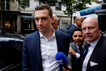 Jordan Bardella, presidente del partido de extrema derecha francés Agrupación Nacional (REUTERS/Benoit Tessier)