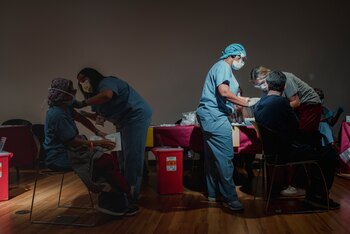 Personal del hospital de la