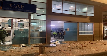 Vandalismo en Bogotá: URI Sevillana destruida 2
