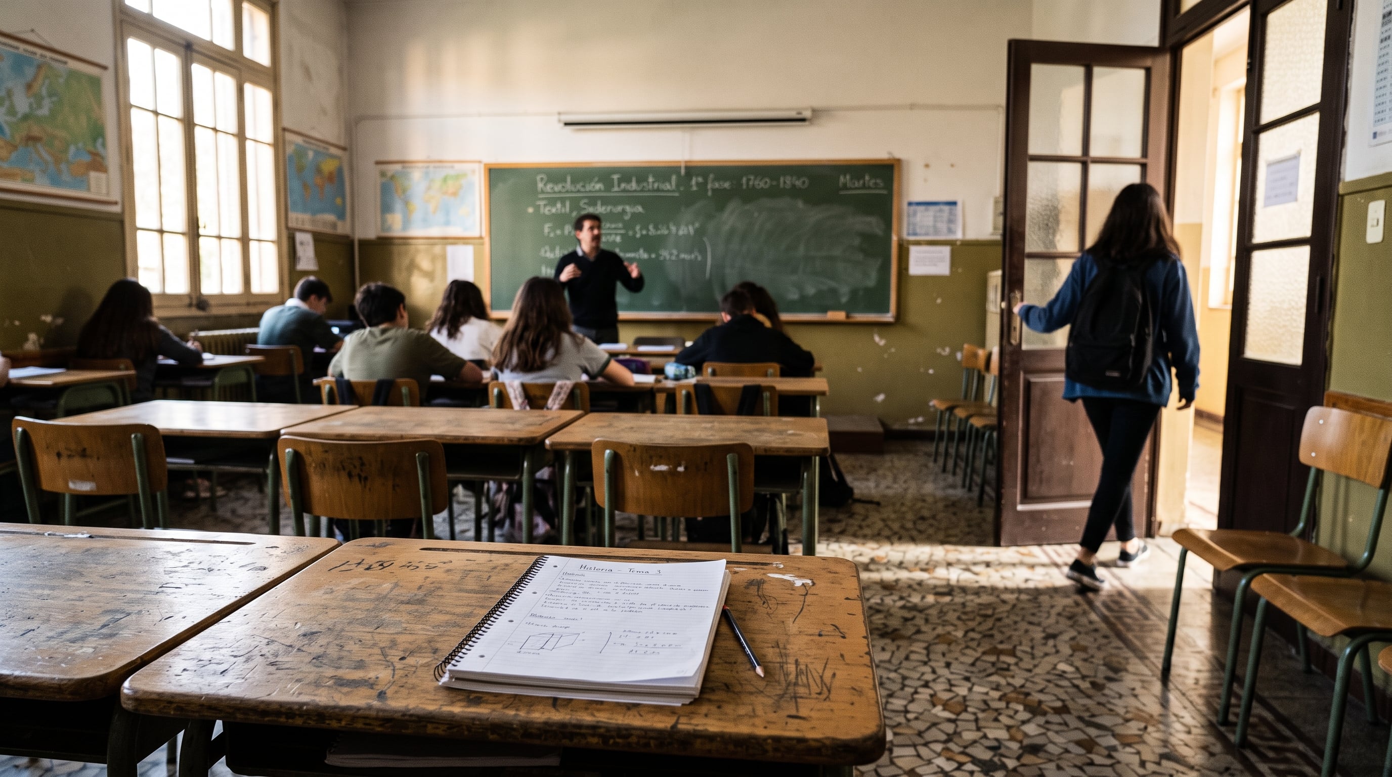 Las llegadas tarde interrumpen la dinámica de la clase y obligan muchas veces a repetir consignas o explicaciones para quienes se incorporan cuando la actividad ya empezó. (Imagen Ilustrativa Infobae)