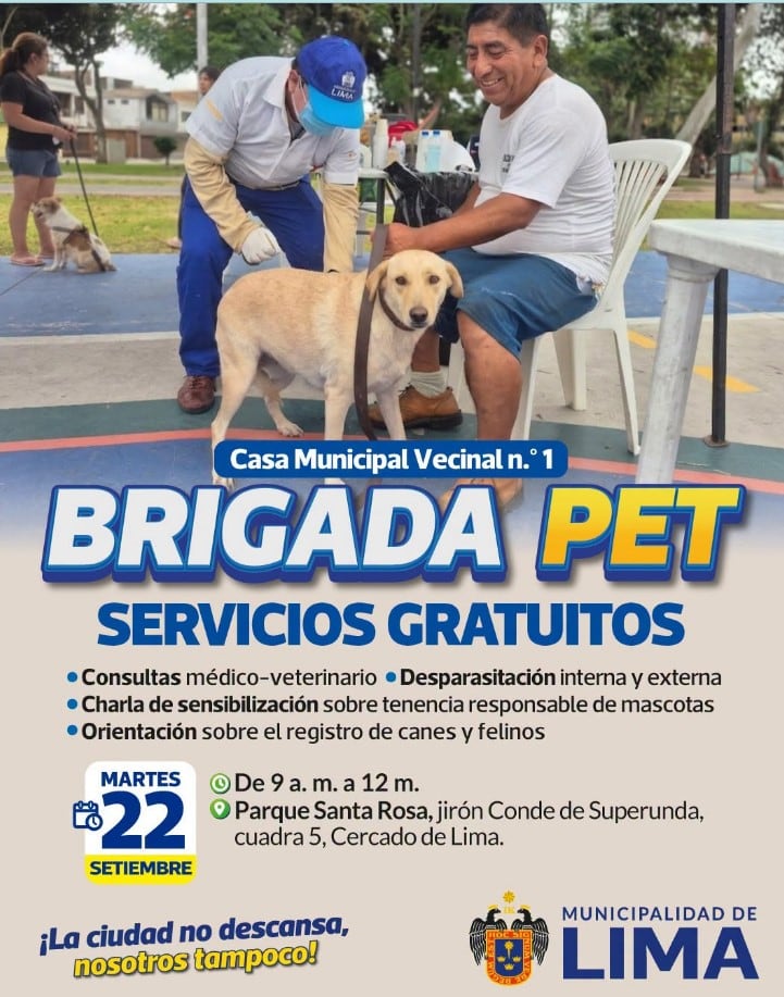 La iniciativa promueve compromisos vinculados con la alimentación, higiene, salud, protección y seguridad de los animales de compañía - Créditos: Municipalidad de Lima.