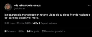 Reacción en redes. (Twitter)