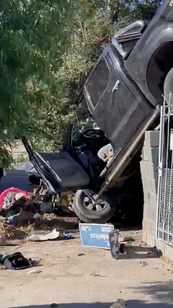 Bomberos y personal policial participaron