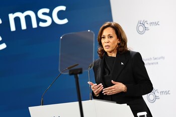 La vicepresidenta estadounidense, Kamala Harris,