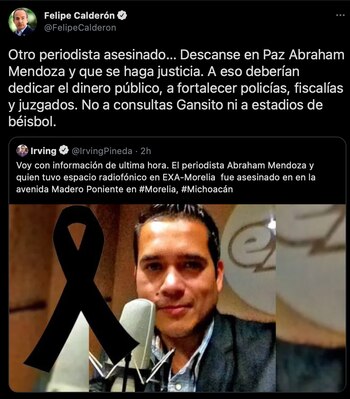 Para el ex presidente Calderón,