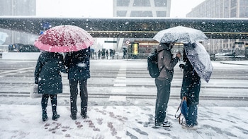 La borrasca Kristin cubre Madrid