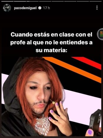 Paco de Miguel se disfrazó