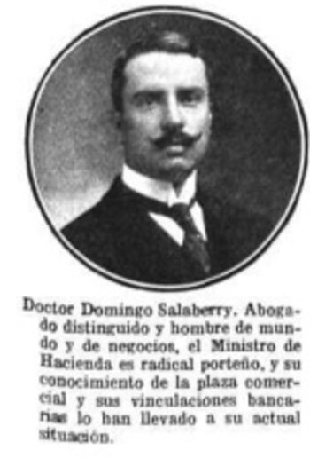 Domingo Salaberry, al asumir como