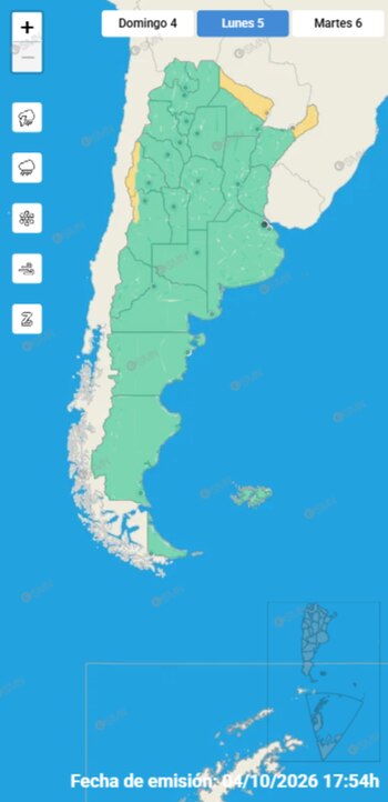 Los vientos nocturnos se intensifican a partir del miércoles en Buenos Aires, con velocidades que oscilan entre 23 y 31 km/h de jueves a viernes