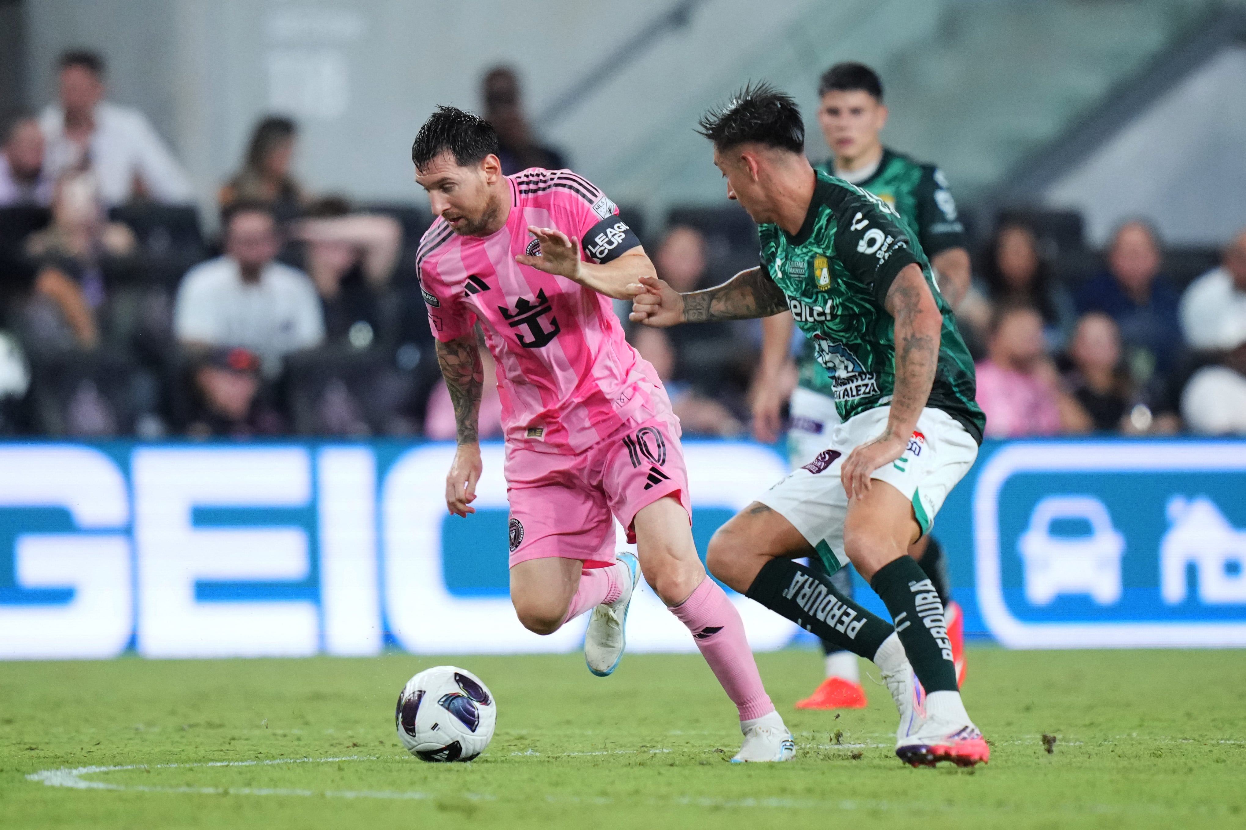 Lionel Messi volvió a jugar luego del fallecimiento de su padre (Photo by Rich Storry / GETTY IMAGES NORTH AMERICA / Getty Images via AFP)
