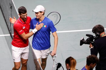 Djokovic y Sinner en la