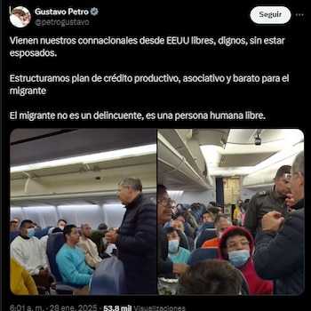 El mandatario en su cuenta