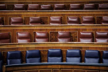 Bancada vacía en el Congreso