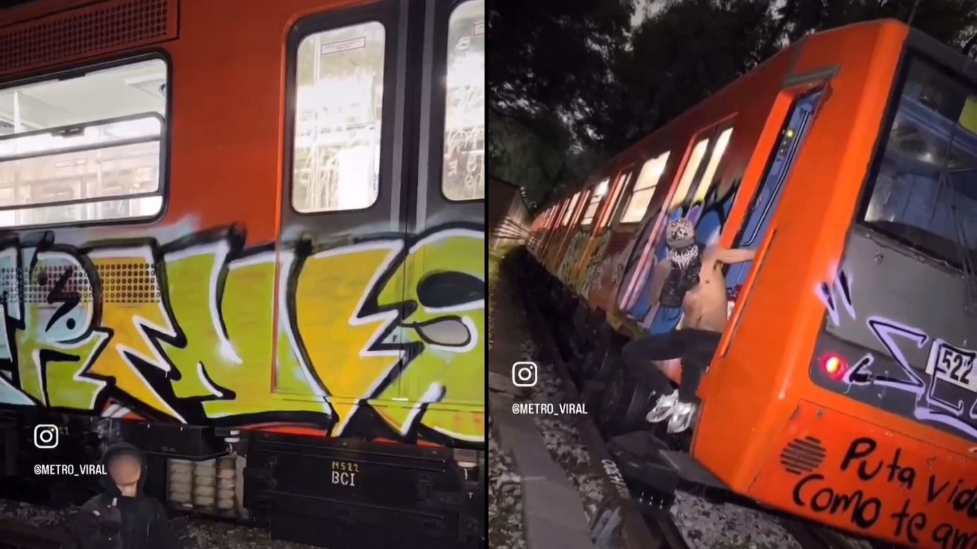Viralizan video de personas que vandalizaron el Metro CDMX (X/ @Viral_Metro2)