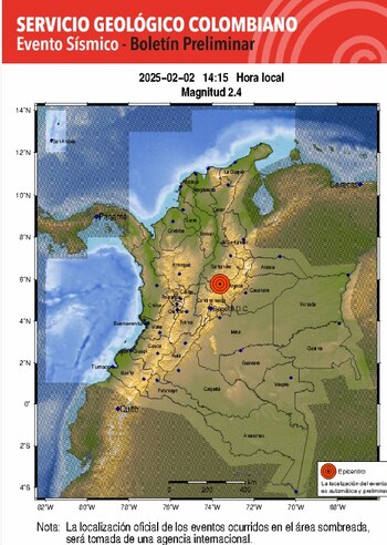 Temblor en Santander