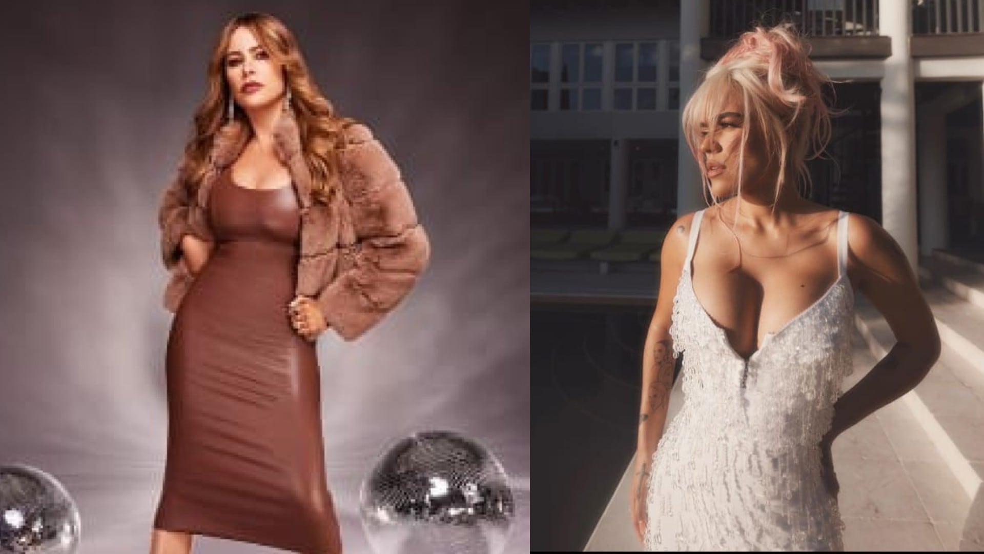 La actriz Sofía Vergara y la cantante Karol G deslumbraron en la alfombra roja de la fiesta de los Premios Oscar - crédito sofiavergara - karolg / Instagram