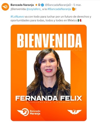 Fernanda Félix rindió protesta junto