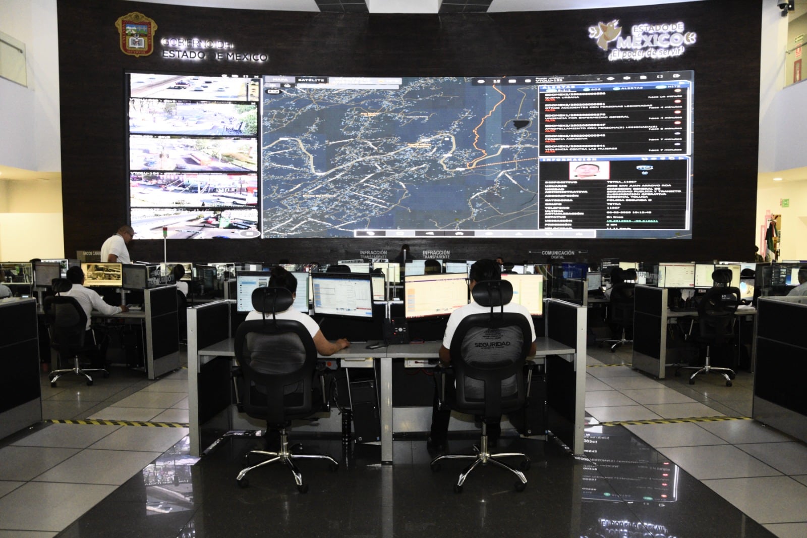 Se reforzará el monitoreo de las zonas escolares con apoyo de las 20 mil cámaras operadas desde los C5 de Toluca y Ecatepec (Crédito: SSEM)