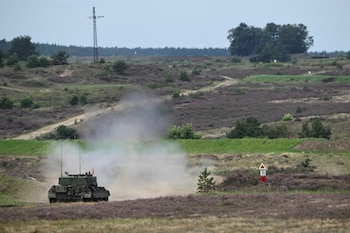 El campo militar de Klietz, al oeste de Berlín (Reuters)