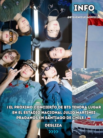 El Estadio Nacional recibirá a BTS este miércoles 14 de octubre para la primera de sus tres fechas en Santiago