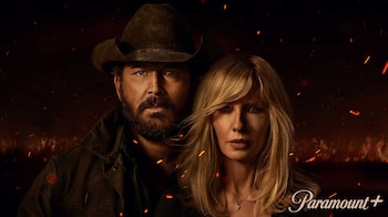 Beth y Rip regresan… pero en Texas nadie les dará la bienvenida. Beth y Rip vuelven con una historia cargada de tensión y poder en Rancho Dutton. (Cortesía Paramount+.)