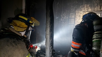 Bomberos El Salvador, incendio estructural