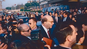 El político italiano Bettino Craxi