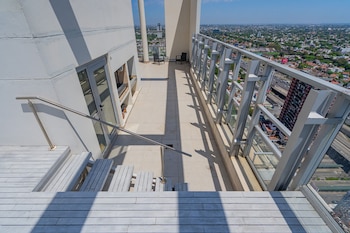 Parte de la terraza con