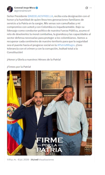 Jorge Mora y su agradecimiento a Abelardo de la Espriella