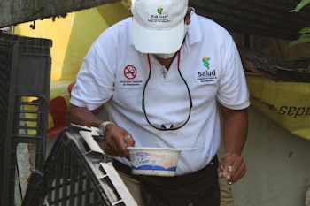 La eliminación de recipientes con agua estancada continúa siendo la principal medida para prevenir la reproducción del mosquito transmisor. Cortesía Minsa