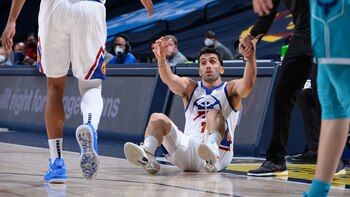 Bombas, asistencias, y un pase de magia que mereció otra suerte: el aporte de Campazzo en la gran victoria de Denver Nuggets ante Atlanta Hawks