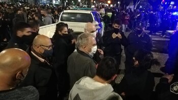 jose luis espert en la marcha de la policía