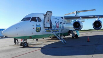 El avión de LaMia también